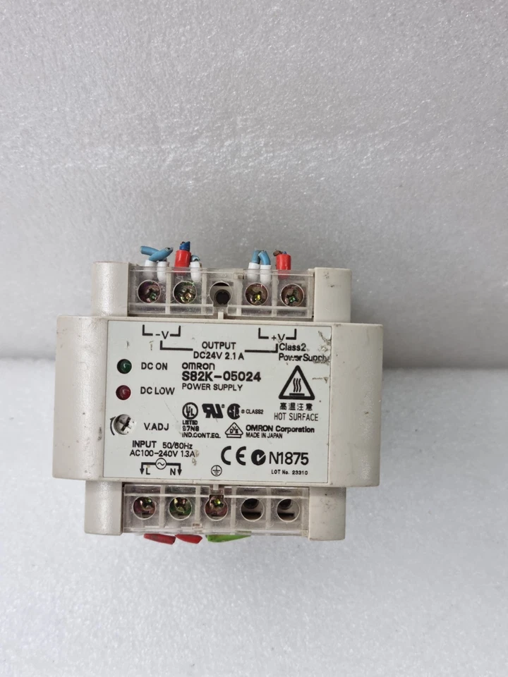 OMRON S82K-05024 24VDC 2.1A INDUSTRIAL POWER SUPPLY